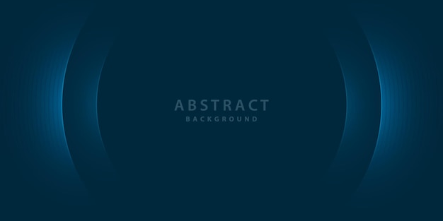 fondo azul oscuro moderno dinámico realista círculo y línea concepto de diseño de patrón vectorial