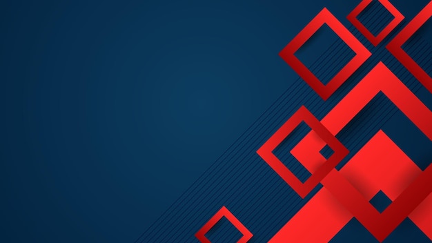 Fondo azul oscuro y rojo abstracto