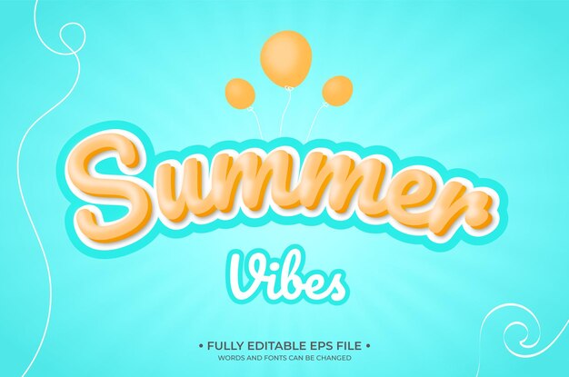 Un fondo azul con la palabra vibras de verano.