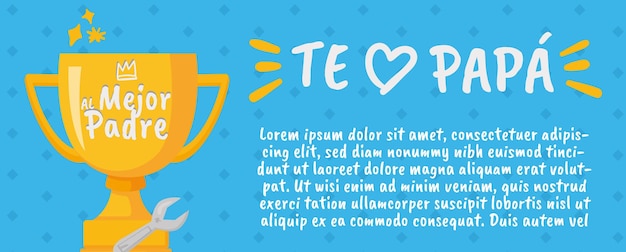 Vector un fondo azul con las palabras te corazón en él