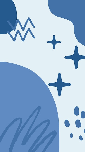 un fondo azul con un patrón de estrellas y una luna azul