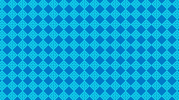 Un fondo azul con un patrón de flores y hojas estilizadas.
