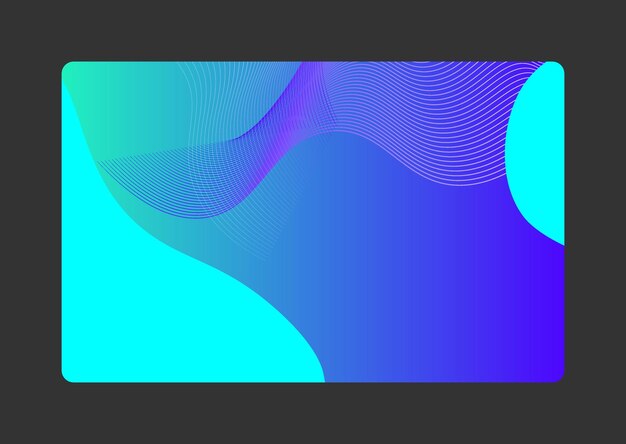 un fondo azul y púrpura con un marco negro