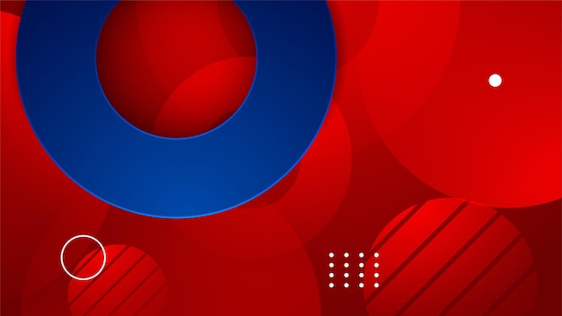 Fondo azul y rojo abstracto