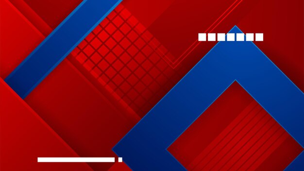 Fondo azul y rojo abstracto