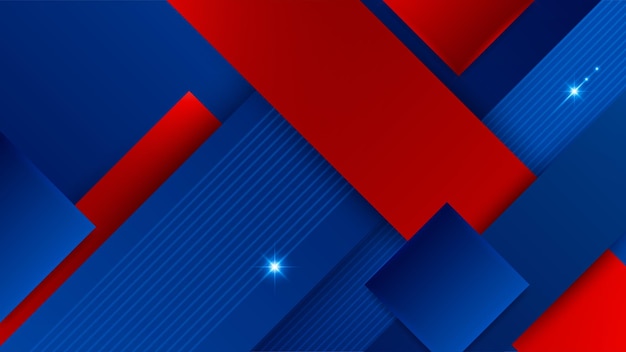 Fondo azul y rojo abstracto