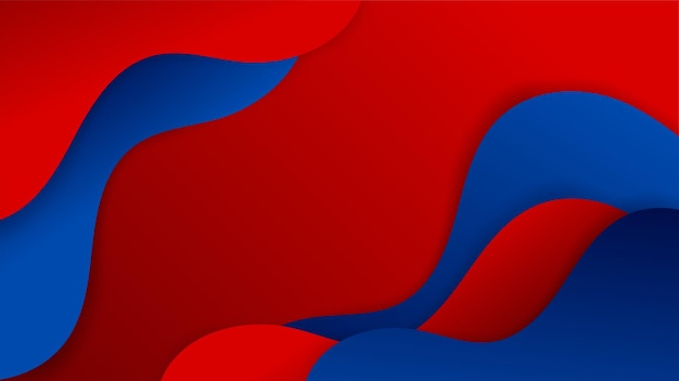 Fondo azul y rojo abstracto
