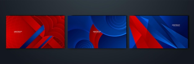 Fondo azul y rojo abstracto