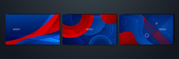 Fondo azul y rojo abstracto