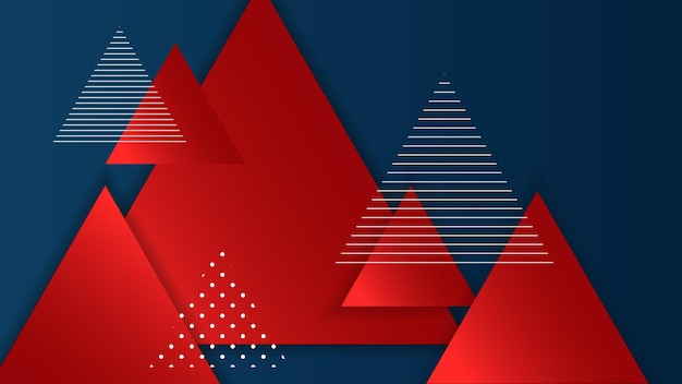 Fondo azul y rojo abstracto