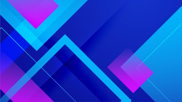 Fondo azul y rosa abstracto geométrico mínimo Diseño de círculos y líneas Plantilla de negocio techno de moda para fondo de banner de papel tapiz o aterrizaje