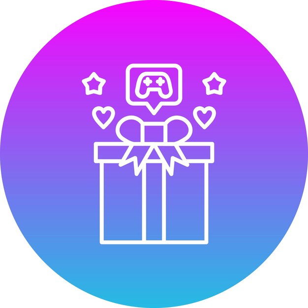 un fondo azul y rosa con una caja con una cinta y una caja de regalos con las palabras regalo en ella
