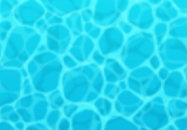 Fondo azul de la superficie del mar y vista realista del océano. textura vectorial del agua líquida. ilustración vectorial