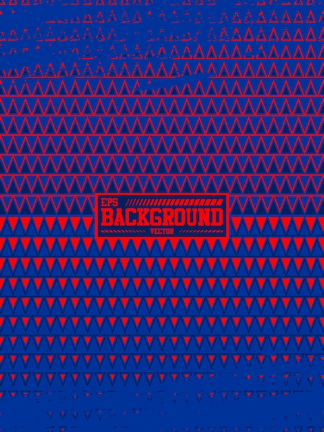 fondo azul triángulos rojos y azules