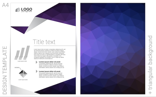 Fondo azul del vector para presentaciones