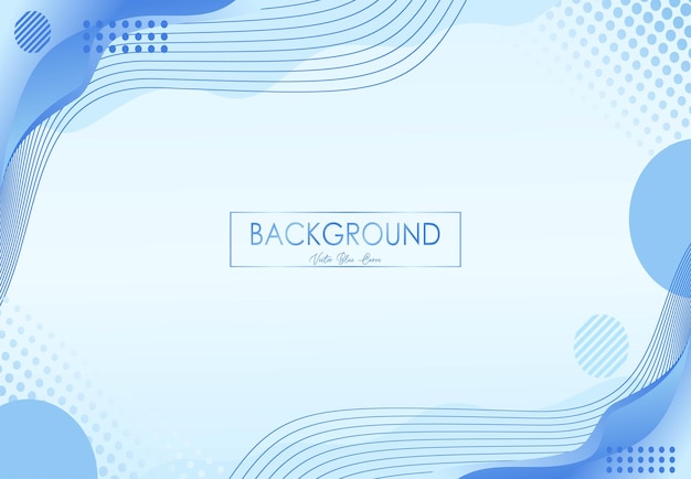 fondo azul vectorial diseño elegante de fondo de onda azul