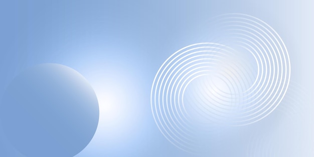 Fondo azul vectorial moderno con elementos circulares Tecnología digital diseño abstracto moderno y simple