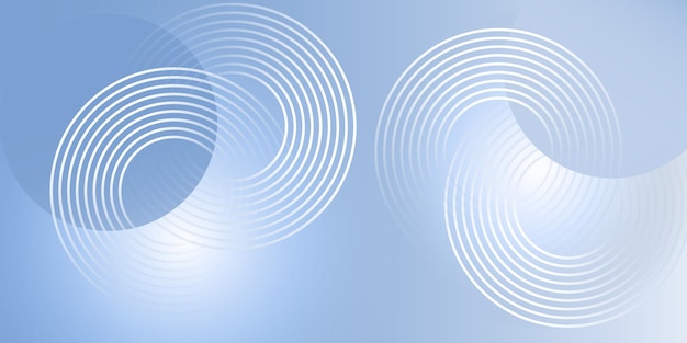 Fondo azul vectorial moderno con elementos circulares Tecnología digital diseño abstracto moderno y simple