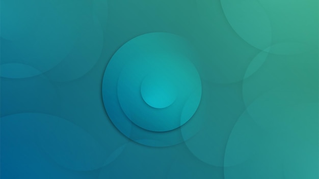 Fondo azul y verde con un patrón circular Ilustración vectorial para su diseño
