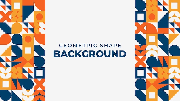 fondo de azulejos de mosaico geométrico plano abstracto