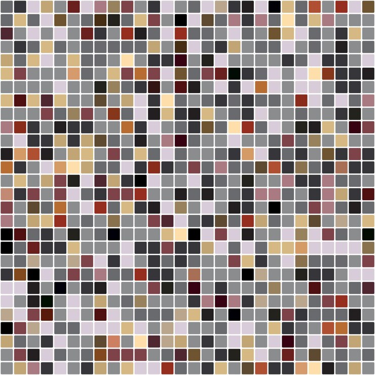 Vector el fondo de los azulejos de mosaico de patrón de píxeles