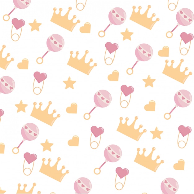 Vector fondo de baby shower