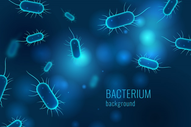 Fondo de bacteria maligna. concepto medico