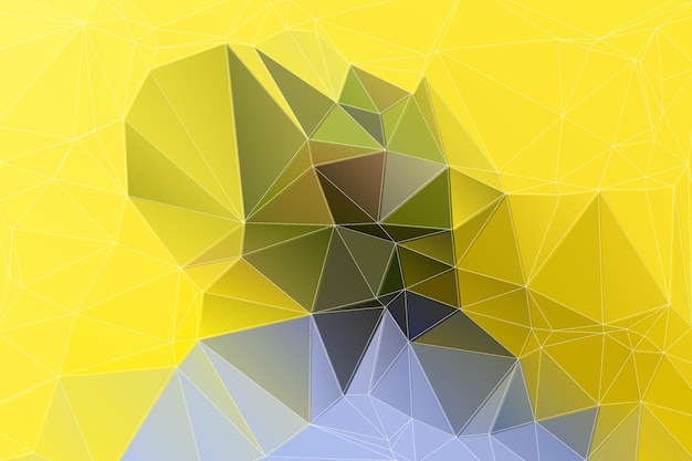 Fondo de baja poli color amarillo