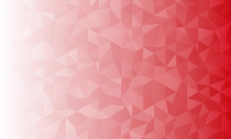 Vector fondo de baja poli degradado rojo de forma irregular