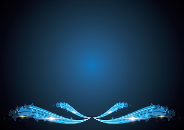 Fondo de banda abstracta de tecnología