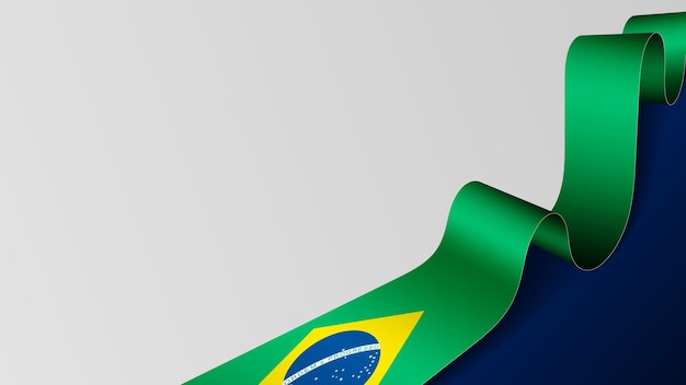 Fondo de la bandera de la cinta de Brasil Elemento de impacto para el uso que desea hacer de él