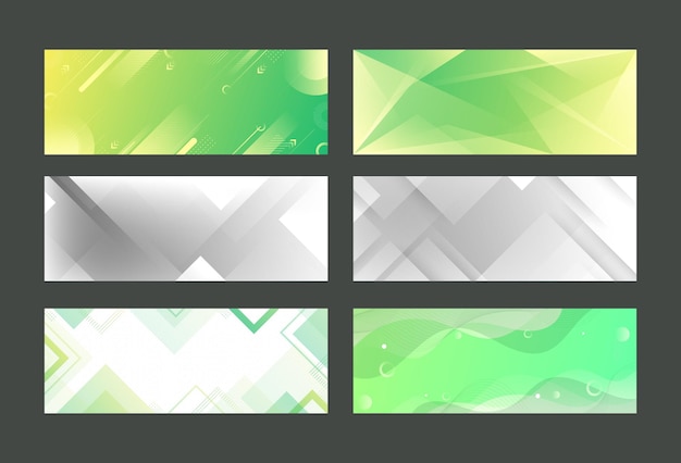 Fondo de bandera Coloroso Colección de juegos Verde amarillo blanco gris Fondo abstracto Premio