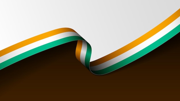 Fondo de la bandera de la Costa de Marfil Elemento de impacto para el uso que desea hacer de él
