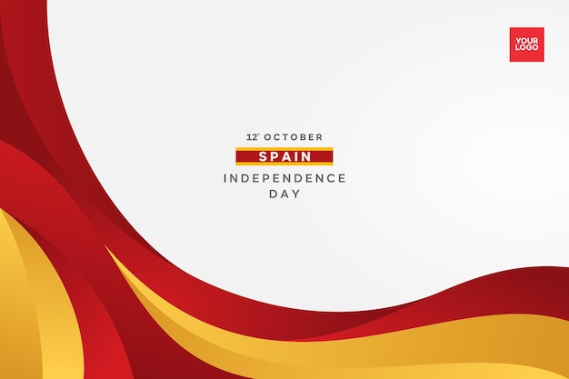 Fondo de la bandera del Día de la Independencia de España