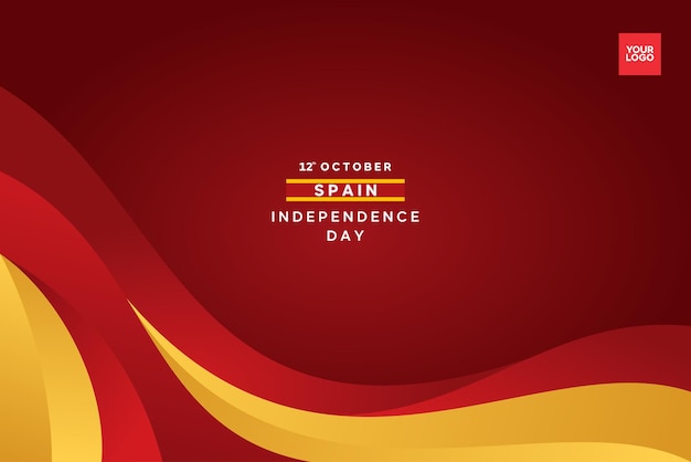 Fondo de la bandera del Día de la Independencia de España