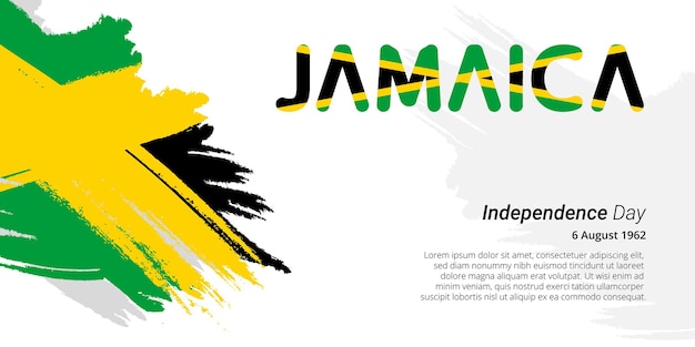 fondo de la bandera del día de la independencia de jamaica