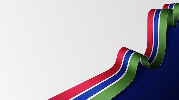 Fondo de la bandera de Gambia Elemento de impacto para el uso que desea hacer de él