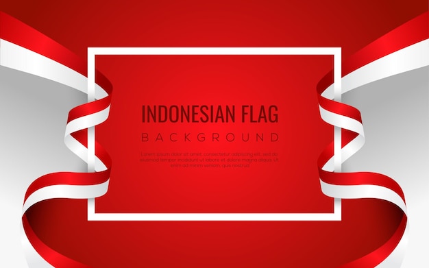 Fondo de la bandera de indonesia día de la independencia de indonesia