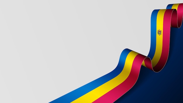 Vector fondo de la bandera de moldavia elemento de impacto para el uso que desea hacer de él