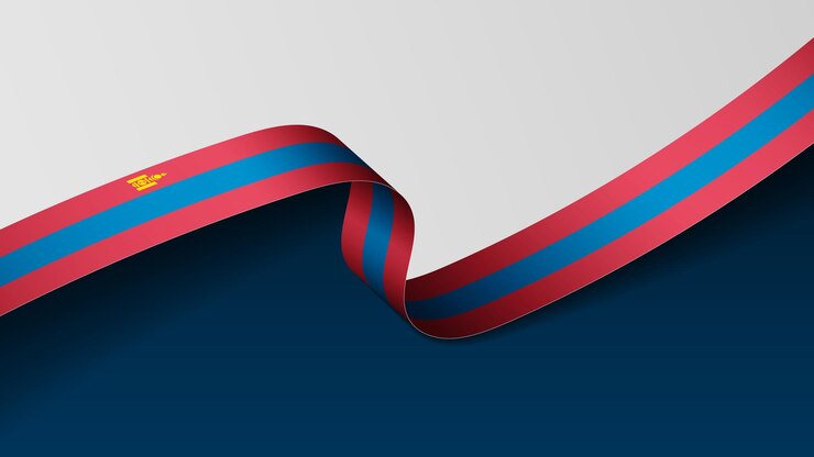 Vector fondo de la bandera de mongolia elemento de impacto para el uso que desea hacer de él