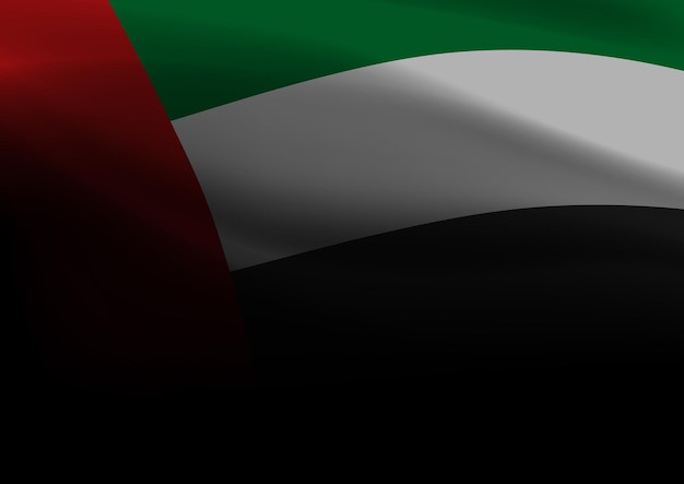 Fondo Bandera negra de los Emiratos Árabes Unidos