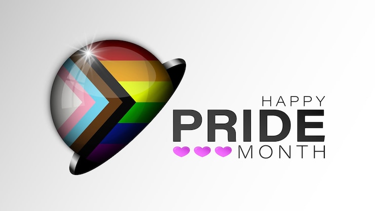 Vector fondo con la bandera del orgullo inclusivo lgbtq concepto de tolerancia y libertad