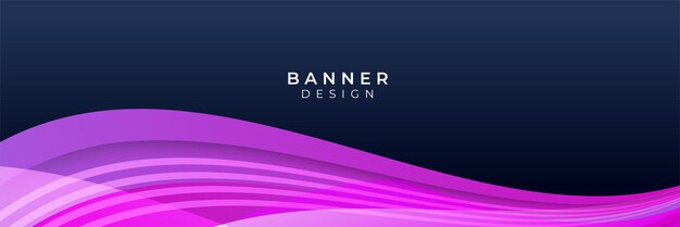 Fondo de bandera rosa púrpura. plantilla de web de banner de diseño geométrico abstracto. banners de diseño de forma líquida de vector.