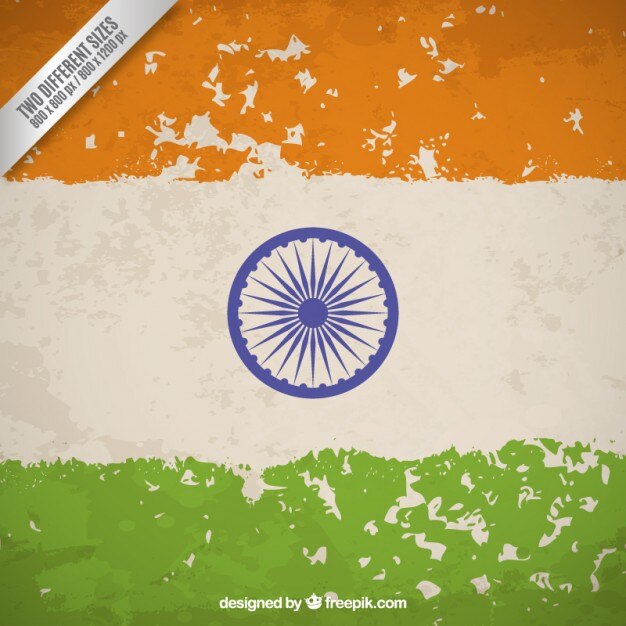 Fondo de bandera sucia de la república india