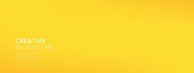 Vector fondo de banner abstracto amarillo canario degradado simple suave