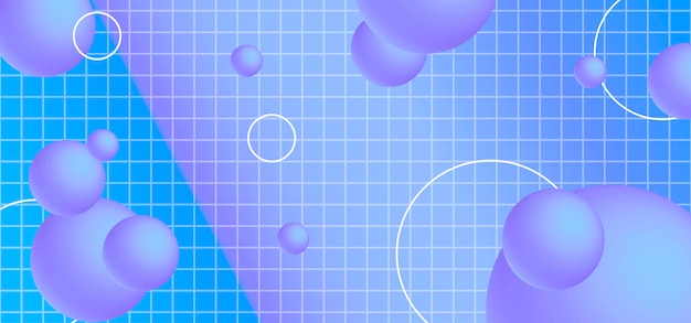 Fondo de banner abstracto con formas geométricas.