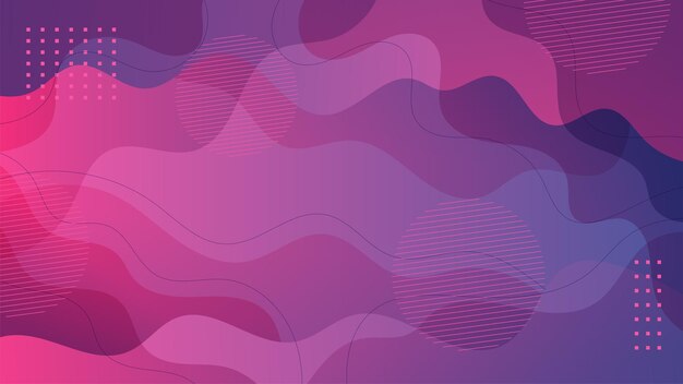 Fondo de banner abstracto líquido degradado