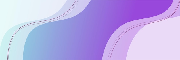 Fondo de banner abstracto púrpura y azul moderno