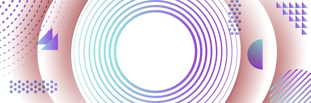 Fondo de banner abstracto púrpura y azul moderno