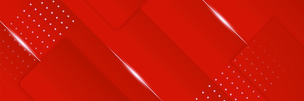 Fondo de banner abstracto rojo moderno